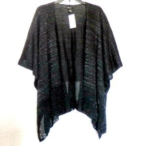 Cejon Metallic Pointelle-Border Evening Wrap NEW